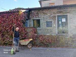 Giuseppe Spinetti durante la sua attività lavorativa a Casola