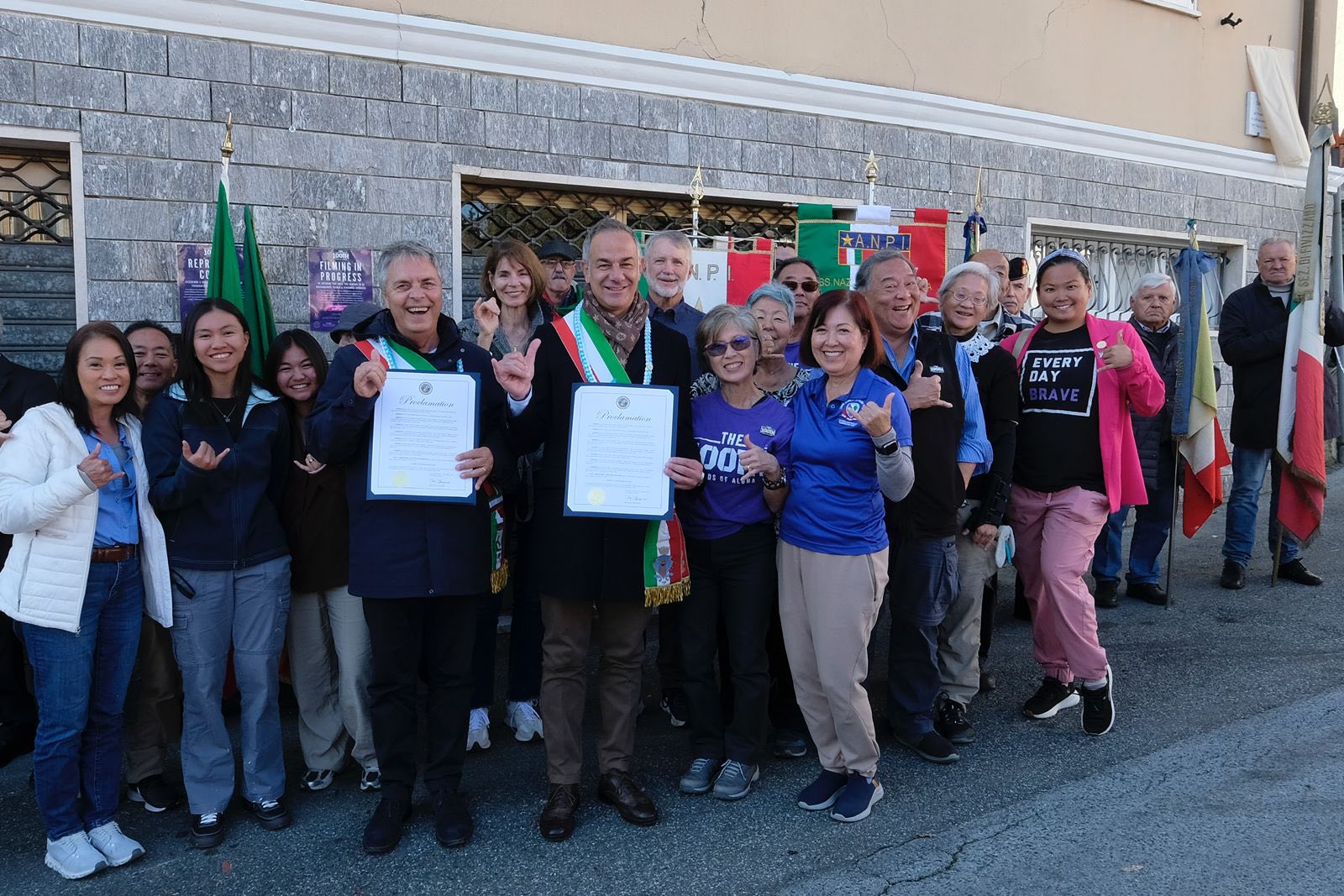 La piazza di San Terenzo Monti porta il nome di Daniel Inouye