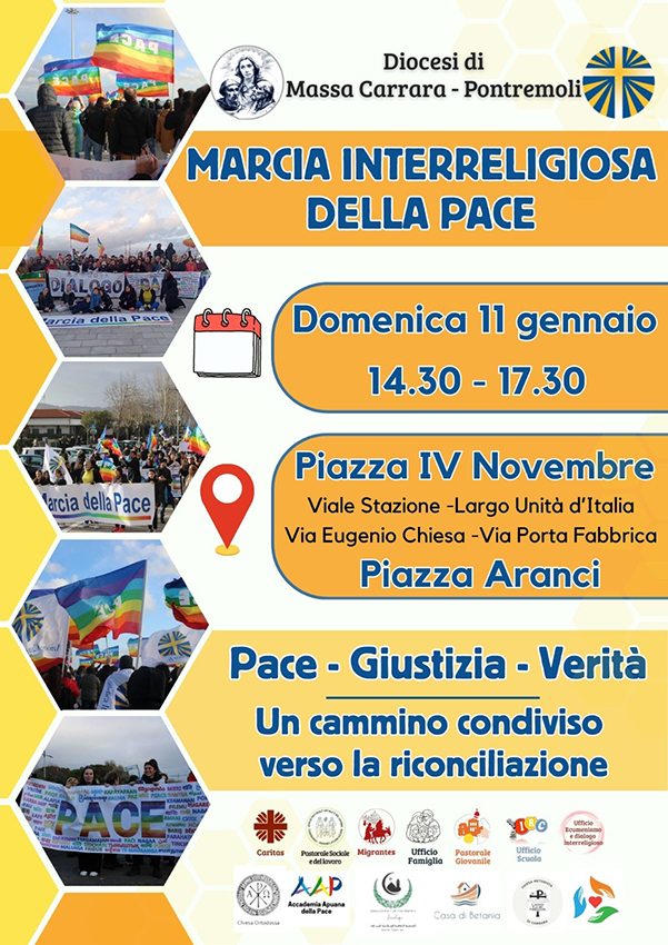 A Massa l’ 11 gennaio la marcia interreligiosa della Pace