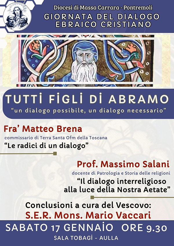 Ad Aulla il convegno diocesano “Tutti figli di Abramo”