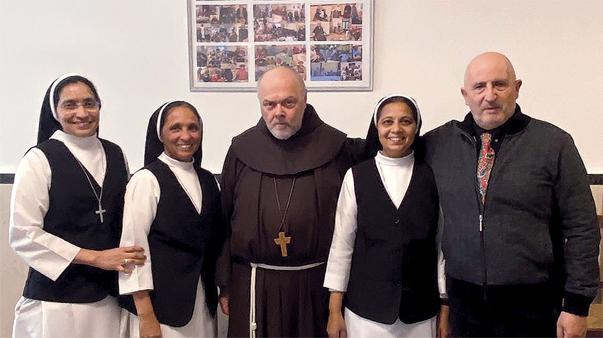 Il saluto delle suore indiane alla Casa di Accoglienza di Fosdinovo