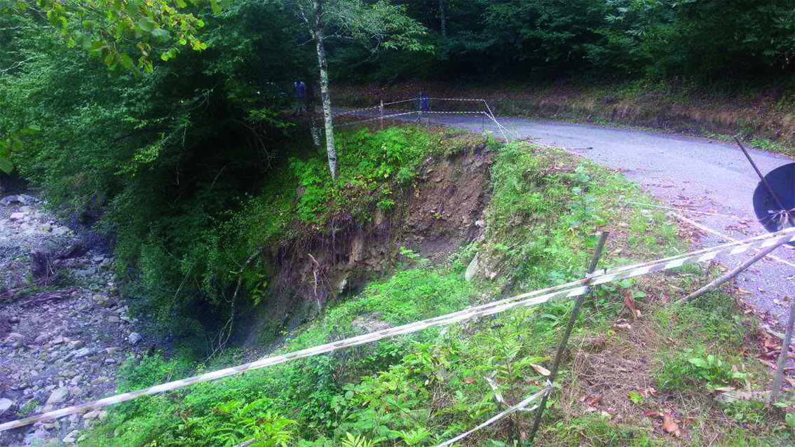 Verso la sistemazione della frana sulla strada per Bosco di Rossano