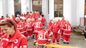 Il Gruppo di volontari della Cri di Albiano