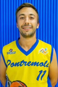 Il giocatore della Pontremolese Basket Emmanuele Fenucci