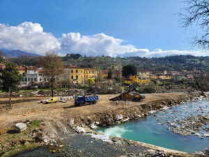 I lavori in corso per il nuovo Parco della Torre