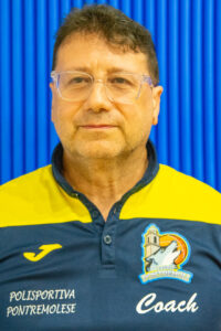 L'allenatore della Pontremolese Basket Michele Novelli