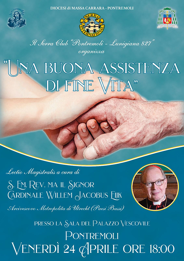A Pontremoli incontro sul fine vita con il card. card. Willem Jacobus Ejik