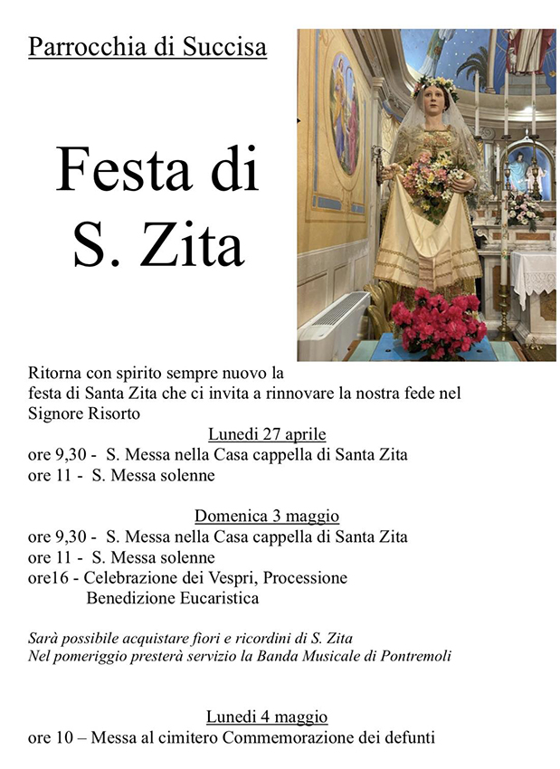 A Succisa la Festa in onore di Santa Zita