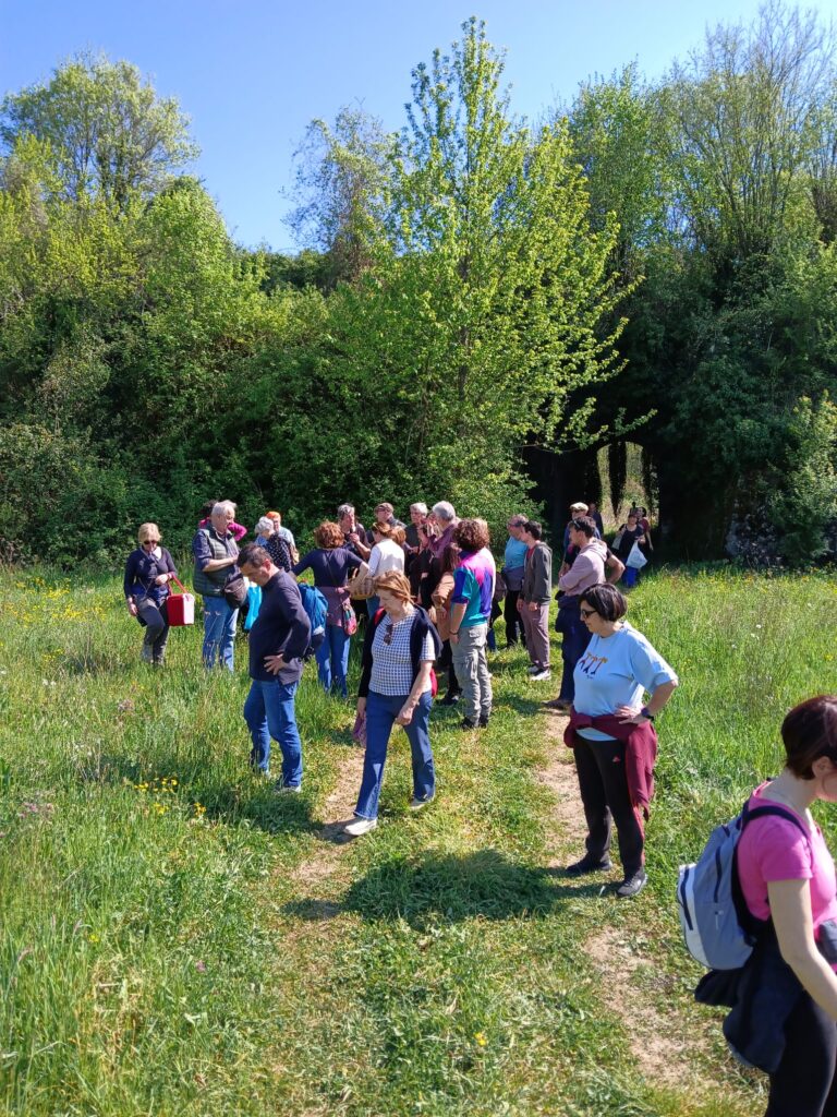 Un momento della giornata di sabato dedicata al corso sul riconoscimento delle erbe spontanee
