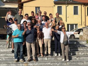 La festa dei sostenitori del neo sindaco di Montignoso Alberto Nardi Perna