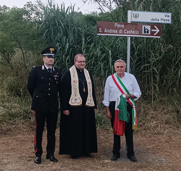 Il 26 maggio intitolata la via di accesso alla Pieve di Montedivalli