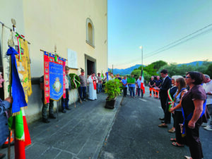 Un momento della commemorazione dell'eccidio di Ponticello
