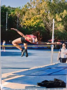Un momento della prova di Viola Pizzanelli ai Campionati Italiani di Agropoli
